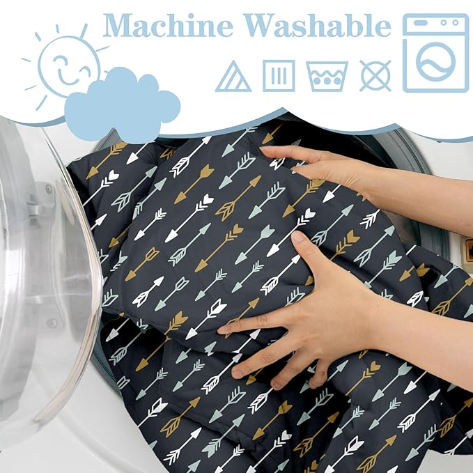 Shopping Cart Cover for Baby Girl Boy 2-in-1 High Chair Water Resistant High Chair Cover Dark Aray Arrow Gender Neutral Cart Cover for Babies Padded Grocery Cart Cover for Baby