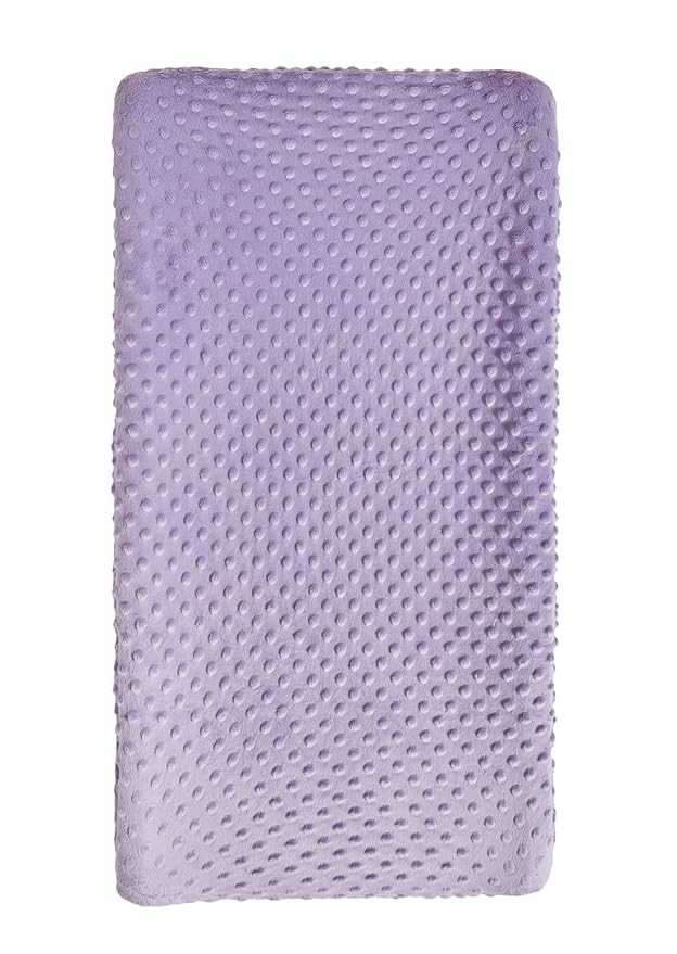 Changing Pad Cover Super Soft Dots Skin-Friendly Breathable Wipeable Changing Table Sheets for Baby Boy and Baby Girl (Lavender)