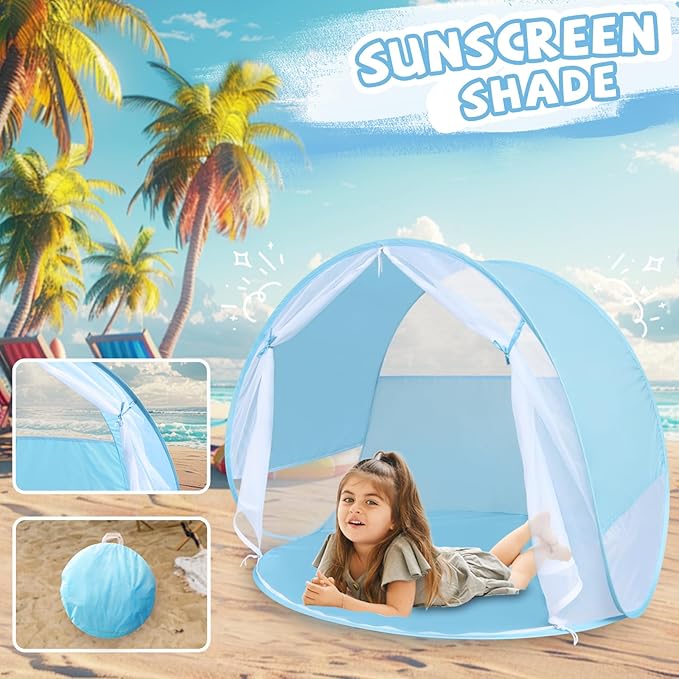 Action Air Portable Anti-UV Pop-Up Beach Tent- Ultimate Sun Shelter & Kids' Play Tent
