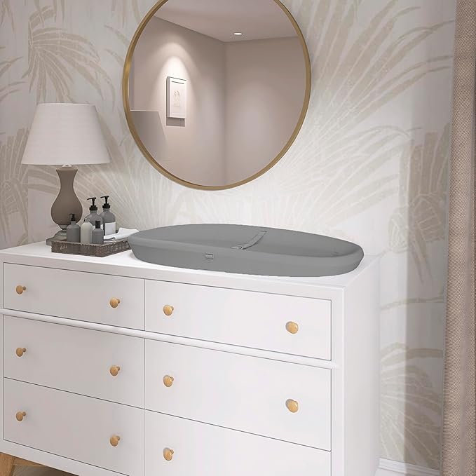 Evolur Eva Baby Changing Pad in Dark Gray, Soft, Lightweight and Portable Changing Pad, Fits All Changing Table, Waterproof Firm Padding