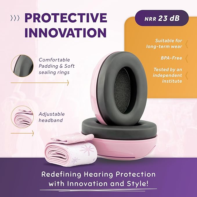 Schallwerk ยฎ Mini+ Baby Ear Muffs โ Infant Noise Cancelling Headphones, Toddler Ear Protection, Baby Headphones for Noise