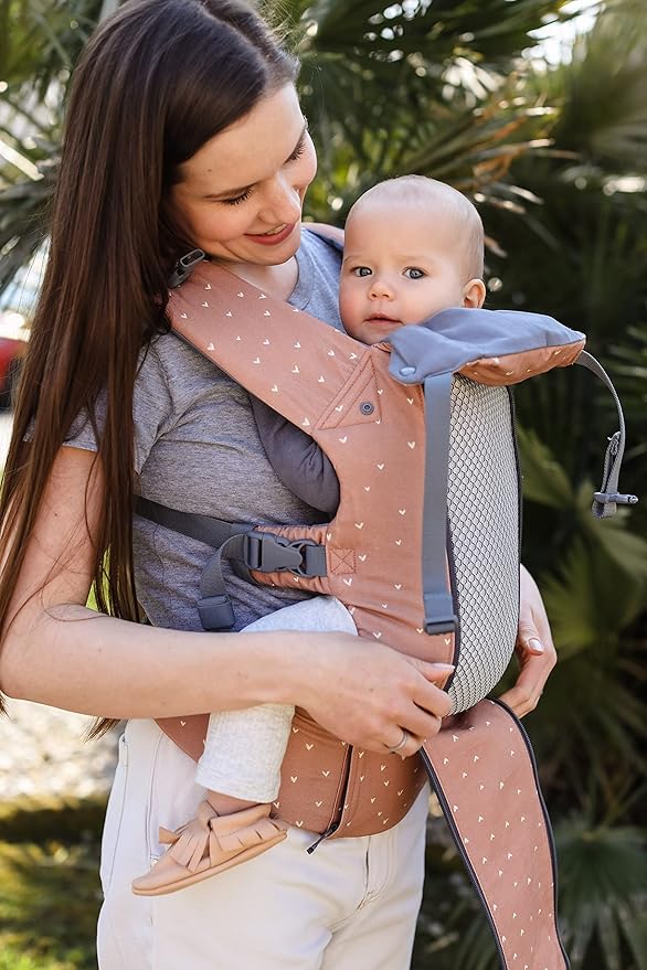 Beco 8 Baby Carrier from Newborn to Toddler (7-45lbs) - All in 1 Hybrid Front, Hip and Backpack Style Carrier with Breathable, Cooling Mesh - Rose Love
