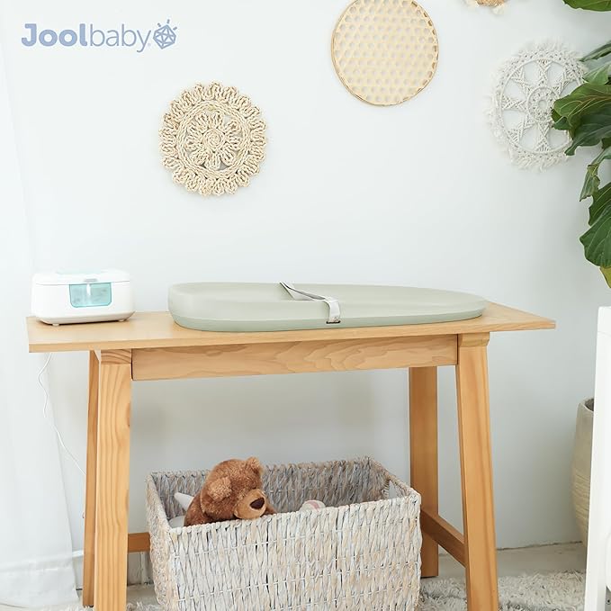 Jool Baby Waterproof Baby Changing Pad - Easy to Clean, Lightweight & Portable - Large Foam Cushion for Comfort (Sage)