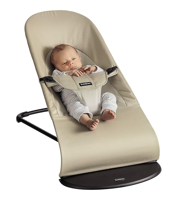 BabyBjörn Bouncer Balance Soft, Cotton, Khaki/Beige