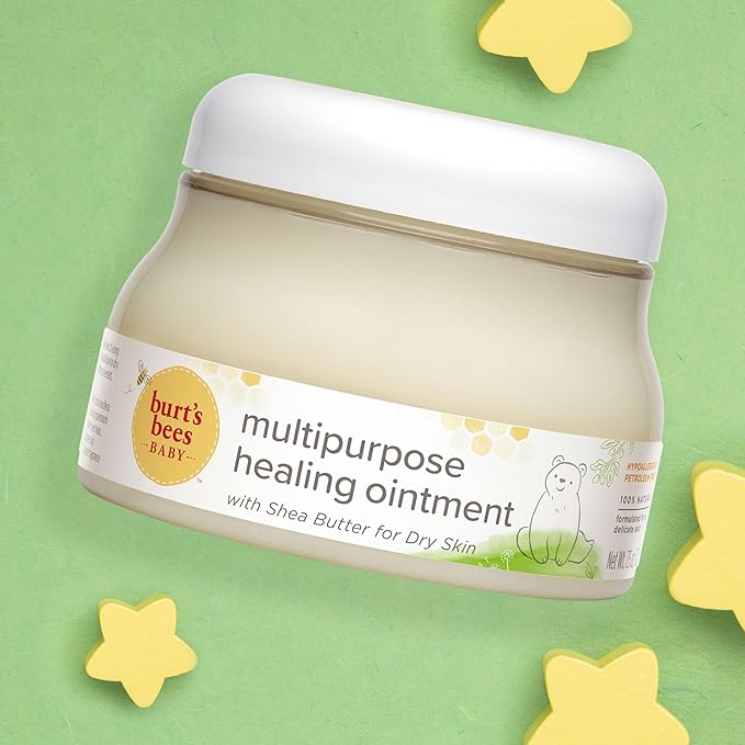 Burt's Bees Baby 100% Natural Multipurpose Ointment, Face & Body Baby Ointment – 7.5 Ounce Tub