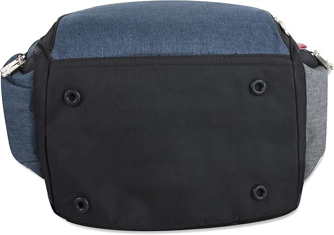 Fisher-Price Fastfinder 3 Piece Set Diaper Bag Backpack for Moms & Dads with Changing Pad and Wipes Pocket (Blue)