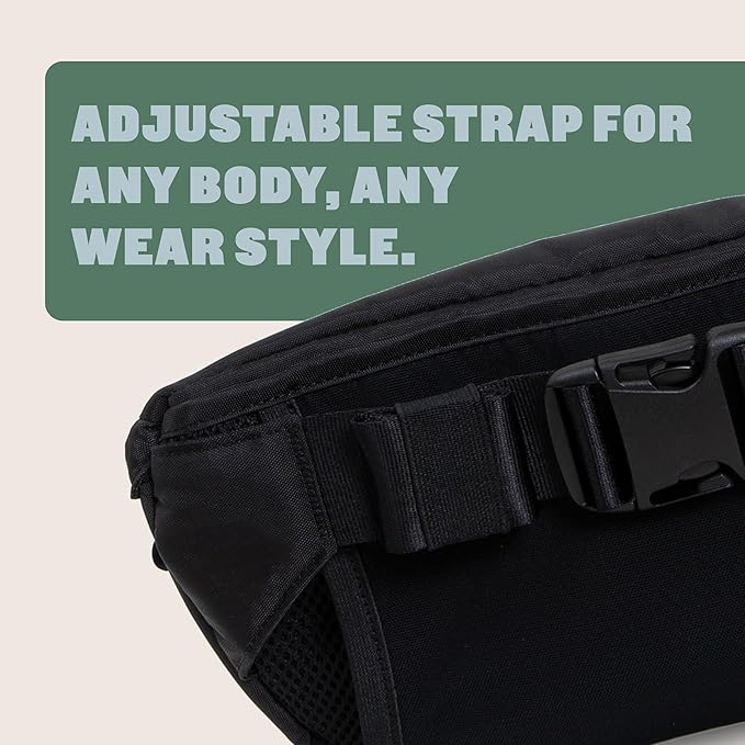 Colugo On-The-Go Stroller Organizer Insert with Zipper, Caddy with Cup Holder, Stroller Accessories for Parents specially designed to fit to your stroller with Non Slip Straps (Black)