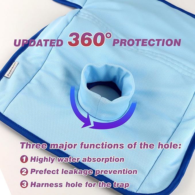 Piddle Pads, Multi-use and Leak Free Lines for Baby Stroller, High Chair & Car Seat, Waterproof Toilet Training Seat Covers for Toddles (Blue, 1 Pack)