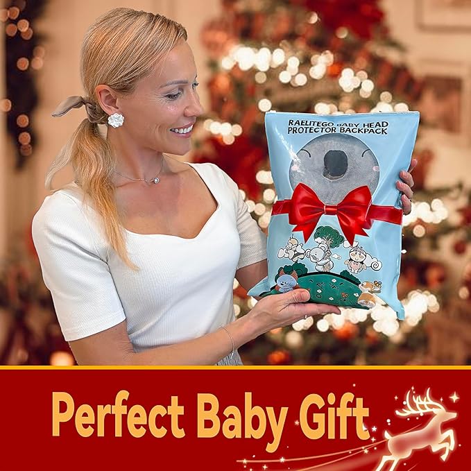 Baby Head Protector Backpack for Falling Crawling and Walking Toddler Essentials Harness Infant Koala Toys Helmets Baby Christmas Gifts Essentials Must Have Stuff Items for 0.5-2 Years