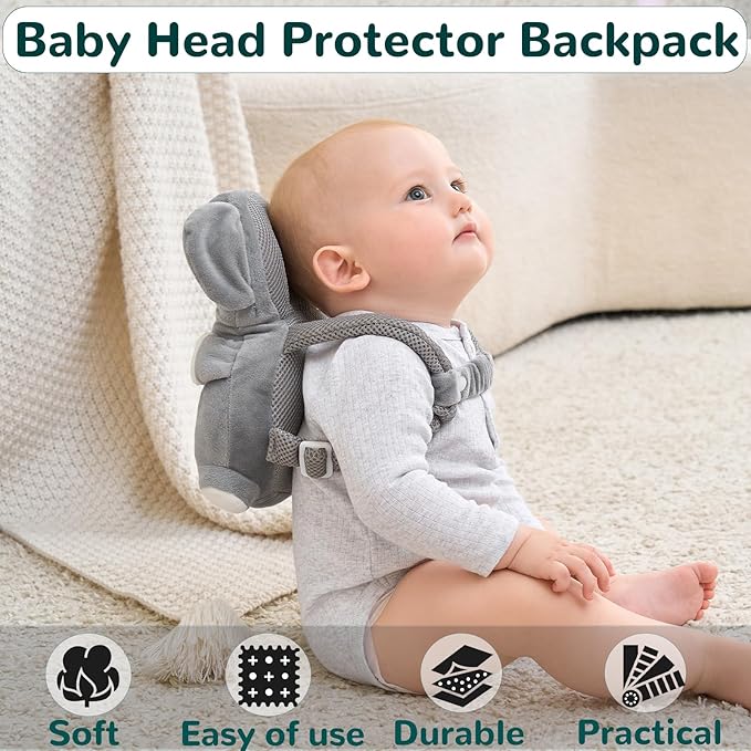 Baby Head Protector Backpack for Falling Crawling and Walking Toddler Essentials Harness Infant Koala Toys Helmets Baby Lover Halloween Gifts for 0.5-2 Years