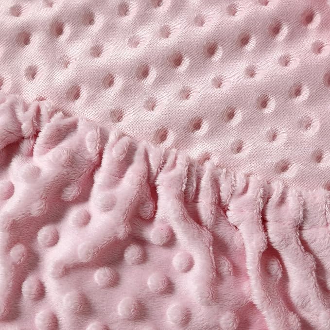 Changing Pad Cover Super Soft Dots Skin-Friendly Breathable Wipeable Changing Table Sheets for Baby Boy and Baby Girl (Blushing Bride)