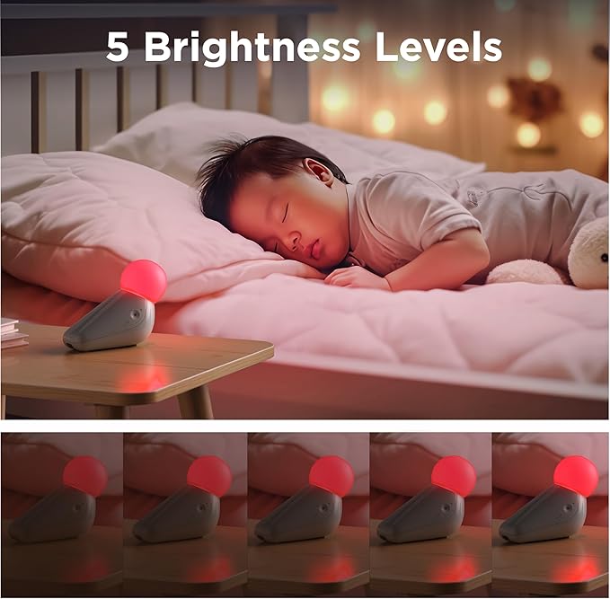 Motorola Nursery S1 | Portable Sleep Soother & Light Sound Machine for Babies & Kids | 50-Hour Battery Life | 10 Soothing Sounds, Lullabies & Multicolour Nightlight | Travel, Baby Shower/Registry Gift