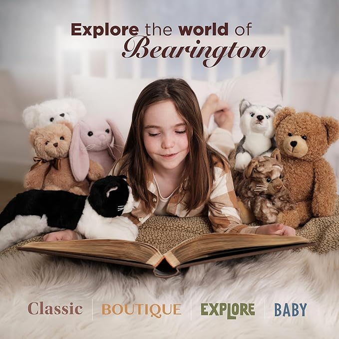 Bearington Baby Lamby Plush Animal Tummy Time Mat