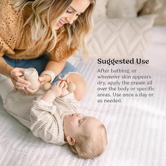 Roe Wellness- Baby Cream Lotion Ointment EWG Verified Non-Toxic Ingredients | Full Body Biome Barrier | Dry Skin, Itch Relief, Moisturizing, All Over Ointment | Toddlers & Kids