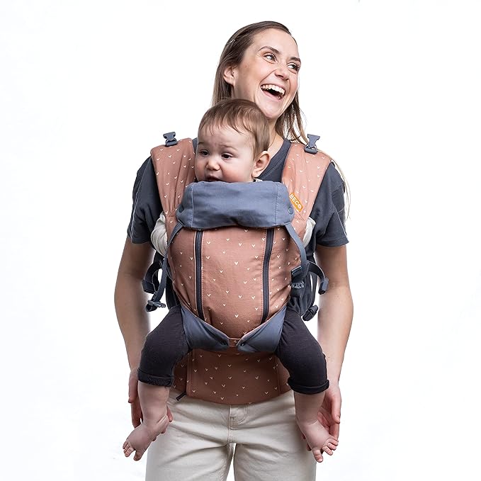 Beco 8 Baby Carrier from Newborn to Toddler (7-45lbs) - All in 1 Hybrid Front, Hip and Backpack Style Carrier with Breathable, Cooling Mesh - Rose Love