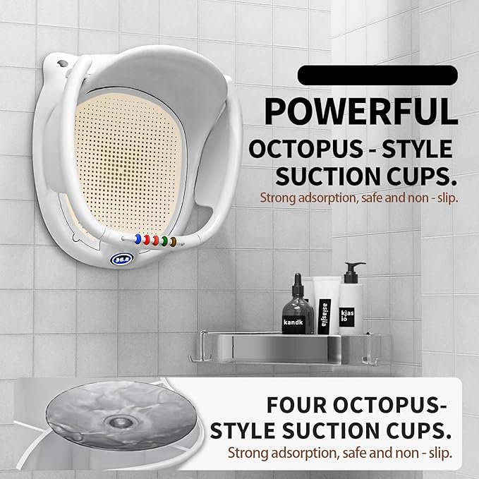Baby Bath seat for Babies Sitting up Infant Bath tub Portable sit up Seats Bathing Chair Newborn Essentials Toddler Must Haves 0-12 Months Bathtub Sink Bather Sitting Shower Support Travel Ring