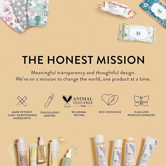 The Honest Company 2-in-1 Cleansing Shampoo + Body Wash and Face + Body Lotion Bundle | Gentle for Baby | Naturally Derived | Sweet Almond Nourish, 18.5 fl oz