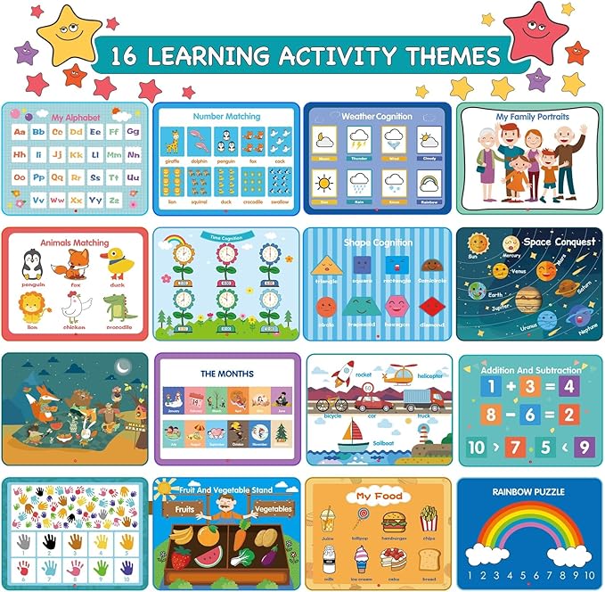 Montessori Toddler Busy Book - New 32 Themes Montessori Toys & Dry Erase Board for Toddlers - My Preschool Kindergarten Learning Activities (Special Edition)