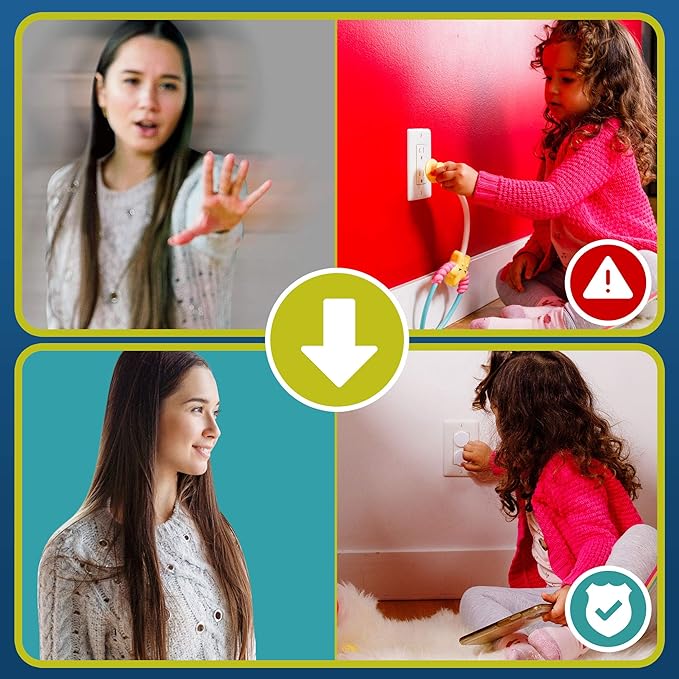 Clear Outlet Covers (32 Pack) Value Pack – Baby Safety Outlet Plug Covers – Durable & Steady – Child Proof Your Outlets Easily