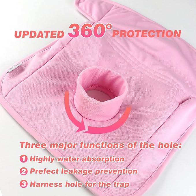 Piddle Pads, Multi-use and Leak Free Lines for Baby Stroller, High Chair & Car Seat, Waterproof Toilet Training Seat Covers for Toddles (Pink Rainbow,(2 Pack))