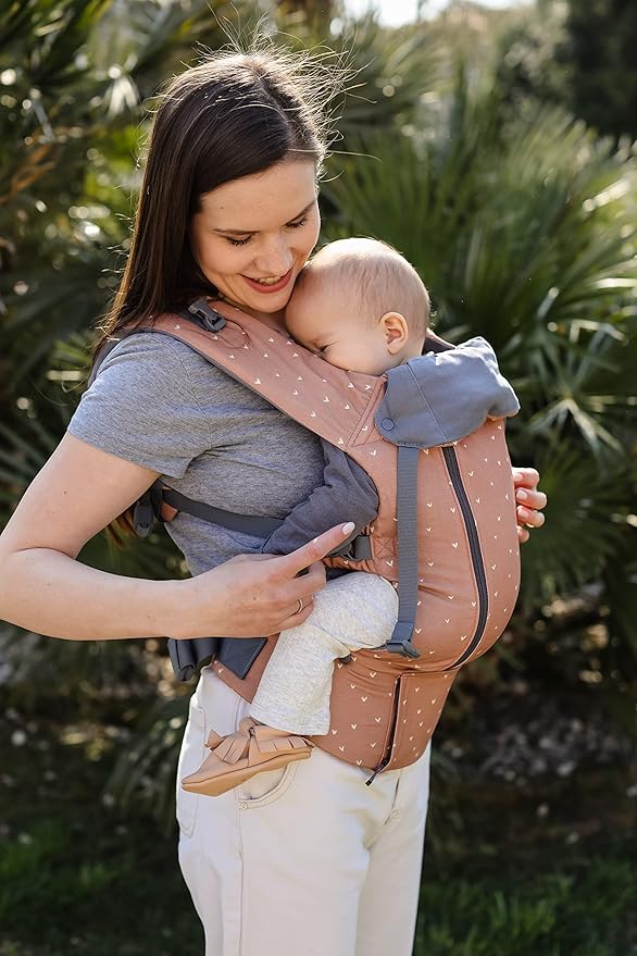 Beco 8 Baby Carrier from Newborn to Toddler (7-45lbs) - All in 1 Hybrid Front, Hip and Backpack Style Carrier with Breathable, Cooling Mesh - Rose Love