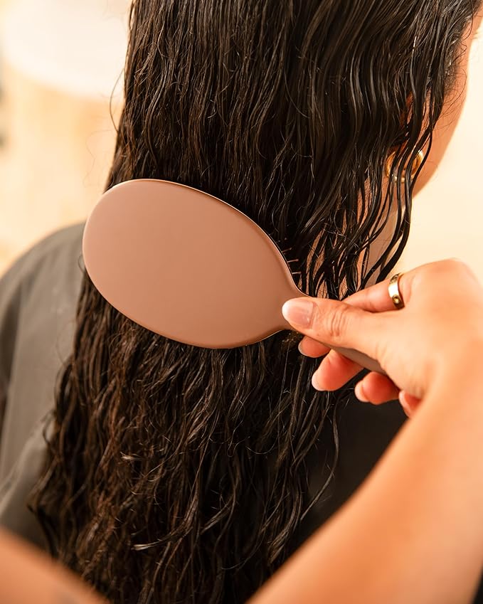 FRAMAR Chocolate Hair Brush Detangler – Wet Hair Brushes For Women, Womens Hair Brush, Hair Accessories, Hairbrush For Women, Cepillos Para Cabello, Reduces Breakage – Detangle Brush