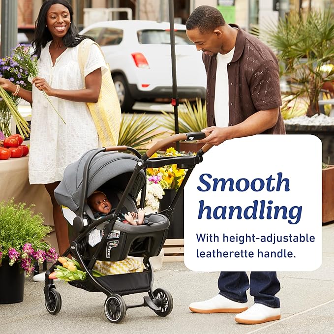 Graco Gomax Next Gen Travel System, Car Seat Stroller Combo, Rear Facing Infant Car Seat, Compact Stroller for Travel