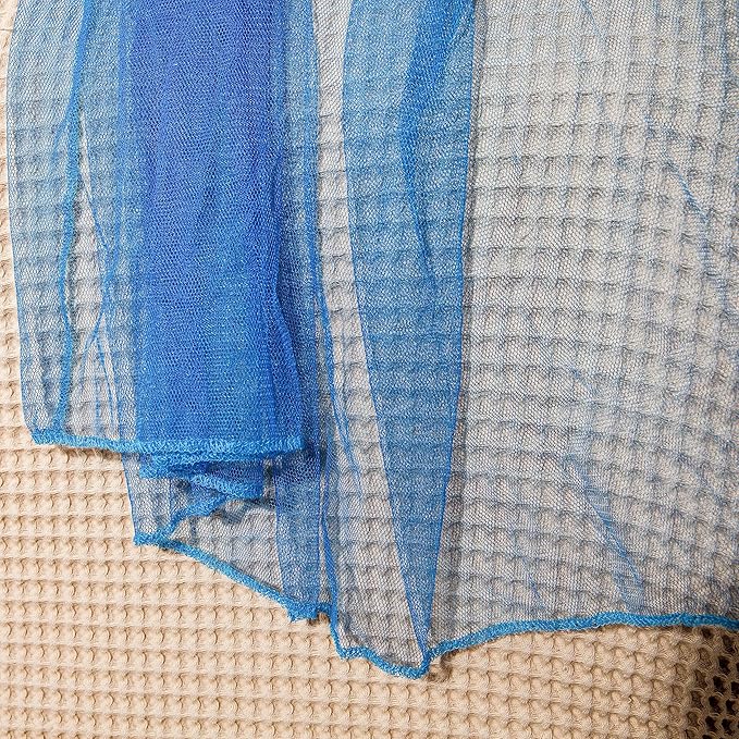 Blue Canopy for Girls Bed - Princess Mosquito Net Room Decor - Kids & Baby Bedroom Tent - 1 Opening Canopy Bed & Hanging Kit Included