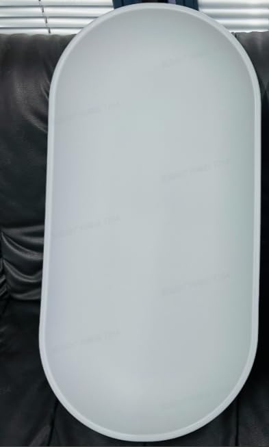 COMOMY Baby Changing Pad for Dresser - Wipeable Changing Pad with Restraining Belt, Waterproof, Soft, Lightweight and Portable, Easy to Clean for On The Go Diaper Change, Light Grey