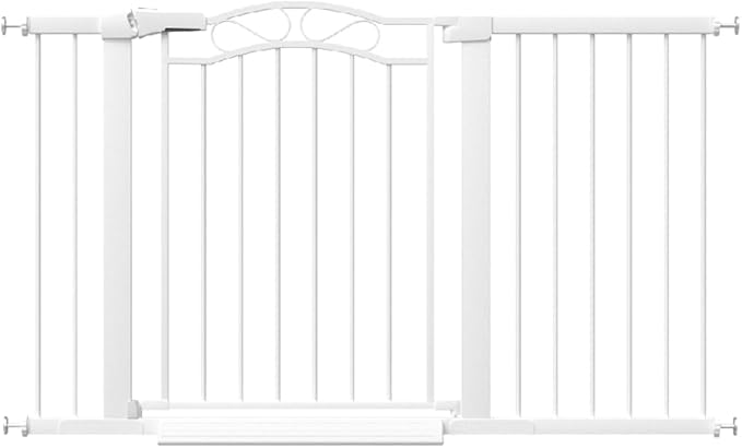 Fairy Baby 51.5"-54.3" Extra Wide Press Mounted Baby Gate Indoor for Kids Or Pets Walk Thru No Drill Long Dog Gates for The House Doorway Child Safety Gate