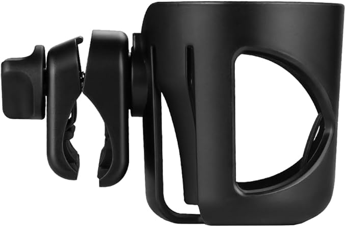 New Stroller Cup Holder for Stanley Quencher H2.0 (30 & 40 Oz. Models), Also Compatible with Stanley IceFlow (20 & 30 Oz. Models) - Black