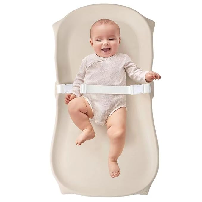 Baby Changing Pad Wipeable & Waterproof, Soft & Non-Slip Adjustable Safety Belt, Changing Table and Dresser, Use for Changing Diaper Clothes Massage Apply Moisturizer, Oat Cat Conpect Design