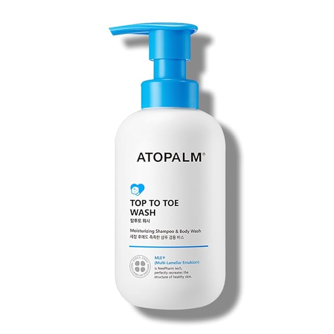 ATOPALM Top to Toe Baby Wash & Shampoo, Sulfate-Free, pH Balanced, Head to Toe Bath, 10.1 Fl Oz, 300ml