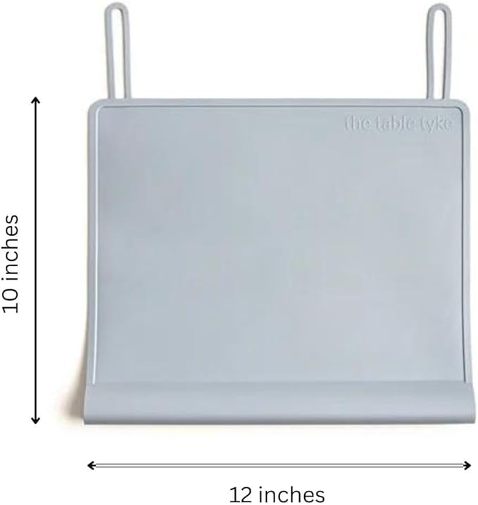 The Table Tyke Silicone Placemats for Toddlers with Patented Edge Bumper | Kids Placemats Non Slip Travel Ready | Baby Placemat BPA Free for Restaurant Dining Table | Lilac