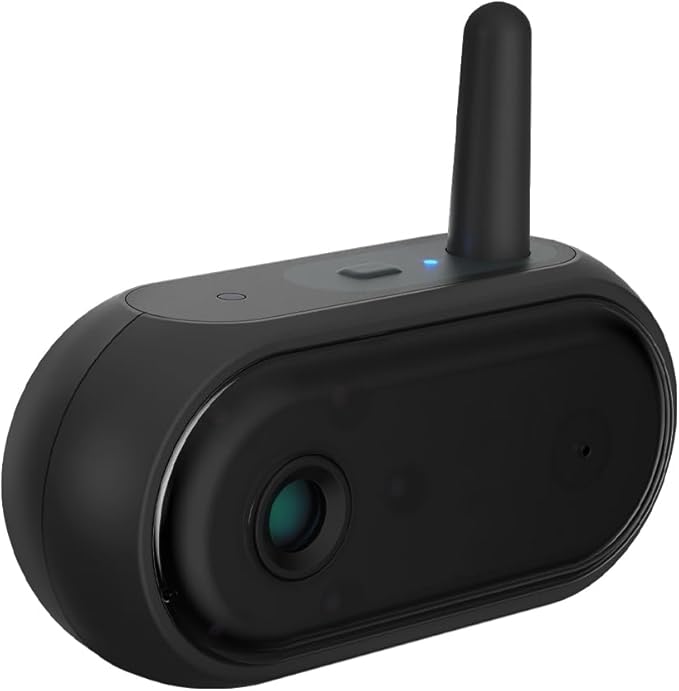 Tiny Traveler Add-On Ai Baby Car Camera – 1080P HD, Night Vision, 1000Ft Long Range, Night Light, Lullabies, Easy Install for Twins, 2 Kids, or Pets (Monitor Not Included)