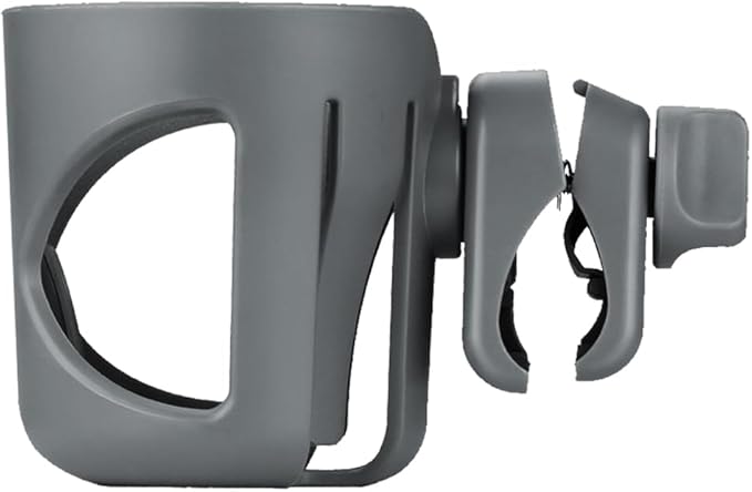 New Stroller Cup Holder for Stanley Quencher H2.0 (30 & 40 Oz. Models), Also Compatible with Stanley IceFlow (20 & 30 Oz. Models) - Gray