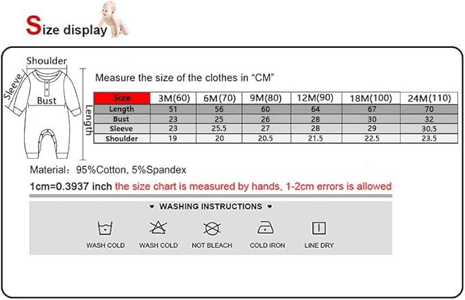 Newborn Baby Boys Girls One Piece Romper With Mitten Cuffs 3 Pack Long Sleeve Ribbed Button Jumpsuit Outfit Clothes