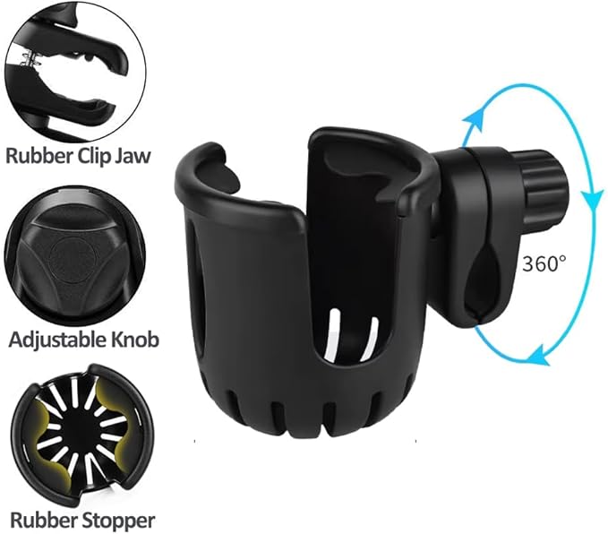 New Cup Holder Compatible with Owala 24 Oz. Models (FreeSip) for Strollers, Bicycles, Wheelchairs (Small)