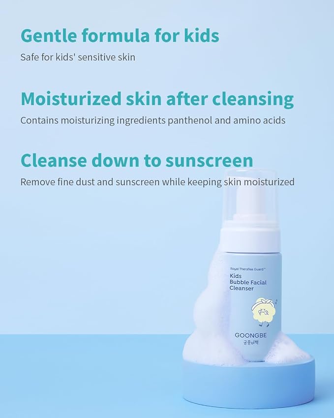 Kids Trial Travel Kit - Korean Low pH Skincare Set with Silky Shampoo, Body Wash, Facial Cleanser & Body Lotion - Silicone-Free Formula for Sensitive Skin, 1.01 fl.oz. each