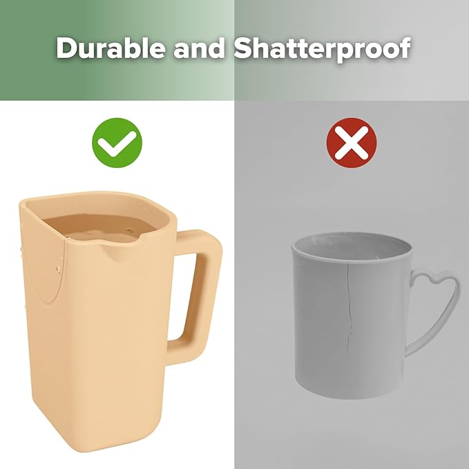 haakaa Gentle Pour Bath Rinse Cup | Food Grade Silicone Shampoo & Body Washing Rinser Cup for Kids with Easy Grip Handle - Coral