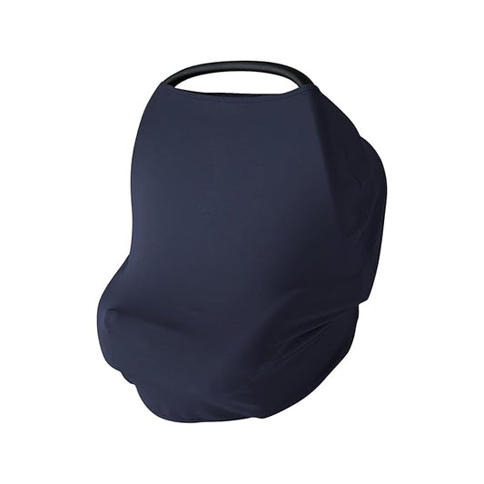 PurComfy Baby Car Seat Cover, Supersoft Bamboo Viscose Carseat Cover for Infant Boys & Girls, Breathable Multi-Use Breastfeeding Covers, Canopy for Carrier, Stroller, Shopping Cart & High Chair