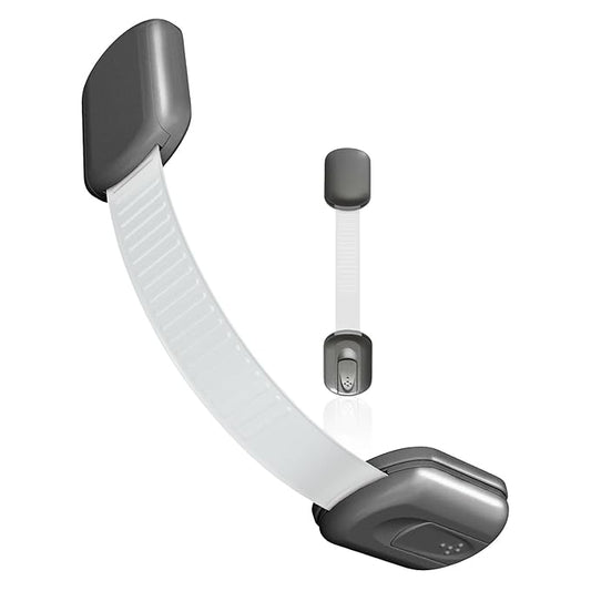 Baby Proofing Child Safety Locks (2 Pack) by Skyla Homes - The Safest, Quickest and Easiest 3M Adhesive Cabinet Latches, No Screws & Magnets, Multi-Purpose for Furniture, Kitchen, Ovens, Toilet Seats