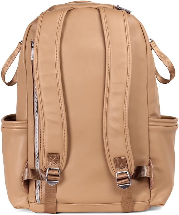 Itzy Ritzy Diaper Bag Backpack – Large Capacity Boss Plus Baby Backpack Diaper Bag Featuring 19 Pockets, Changing Pad, Stroller Clips, and Comfortable Straps (Chai)