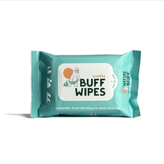 Multi-Use Wet Wipes for Babies & Adults - 99.7% Pure, Plastic-free, Biodegradable & Unscented Body Wipes - 24 Wipes Per Pack