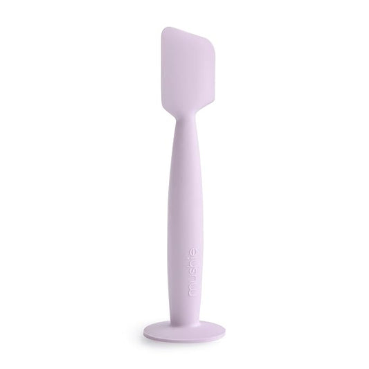 mushie Diaper Cream Applicator Soft Silicone with Suction Base (Soft Lilac)