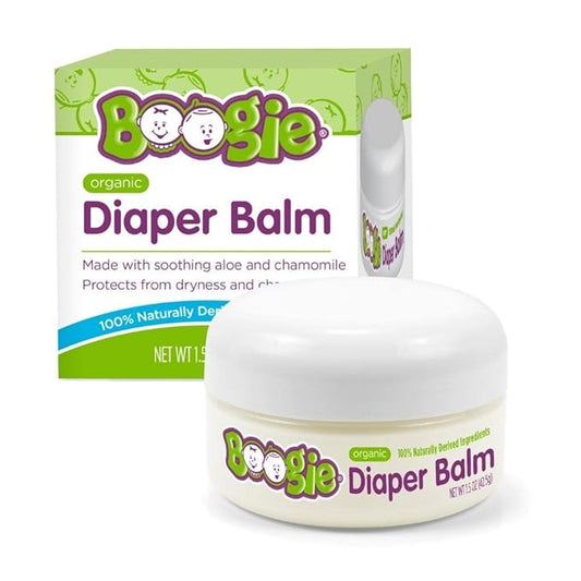 Boogie Diaper Rash Balm for Baby, USDA Certified Organic, Made with Naturally Derived Ingredients, 1.5 oz (Pack of 1)