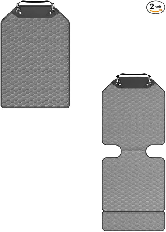 Owleys Set Car Seat Protector & Kick Mat Gray