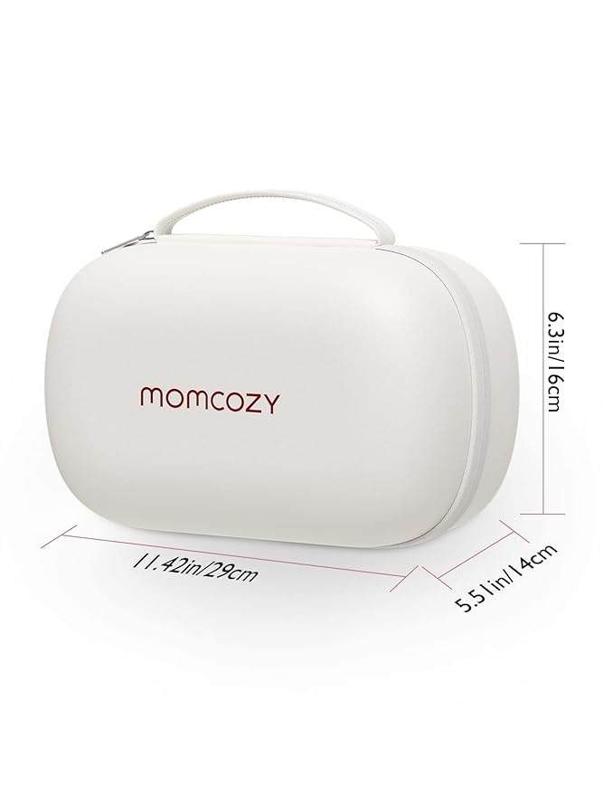 Momcozy Breast Pump Storage Bag, Hard Shell Case with Removable Tray, Watertight Breast Pump Storage Bag for Pumping Bag, Diaper Bag, or Handbag（Holds 2 Pumps）