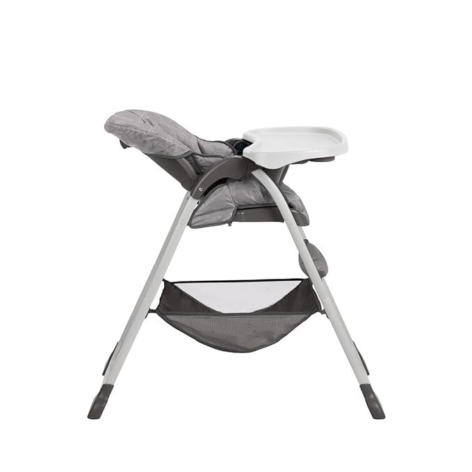 Graco Slim Snacker High Chair, Ultra Slim, Fast-Folding, Multiple Recline Positions, Comfortable Feeding, Whisk