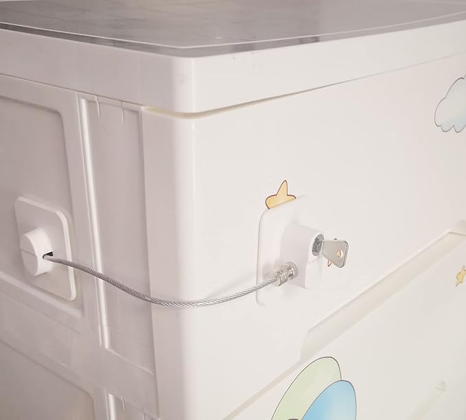 YEYA Upgraded No Drill Anti Tip Furniture Wall Anchors for Baby Proofing White 4 Pack